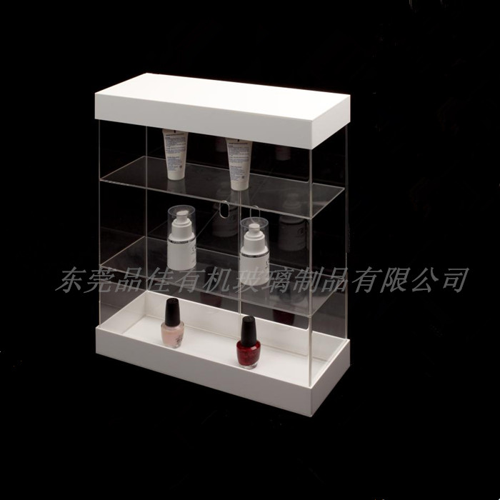 東莞有機(jī)玻璃展示架 有機(jī)玻璃化妝品展示架 定制亞克力化妝品